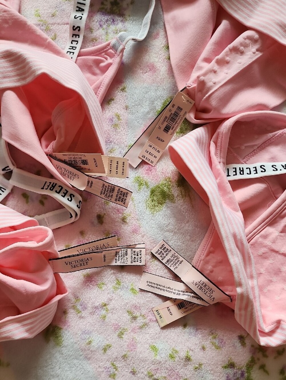 NWT Victoria's Secret Pink Ribbed V-Neck Seamless Bralette XS XP - Picture 7 of 9